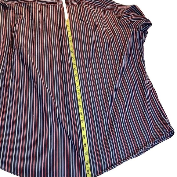 Bugatchi Uomo Button Up Striped Shirt Regular Fit Mens Size XL 100% Cotton - Picture 8 of 12